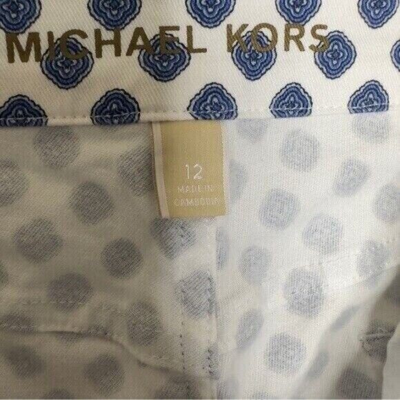 Michael Kors Selma Medallion Print Cropped Jeans Size 12 Pre-owned - Picture 11 of 16
